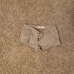 Hollister Khaki Shorty Shorts
